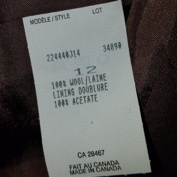 Marisa Minicucci wool brown blazer jacket women's size 12 - Picture 9 of 9